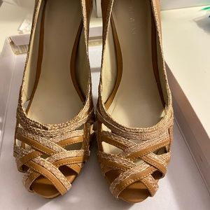 Sale-Final Price!Nine West Sandal heels  in tan!